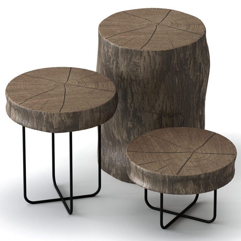 Slab coffee table (181646), 3d model 1