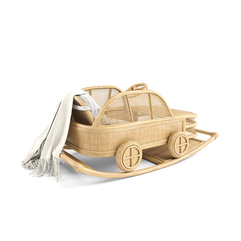 Kids Rattan BMW rocking armchair car (181826) 3D model - Download 3D ...