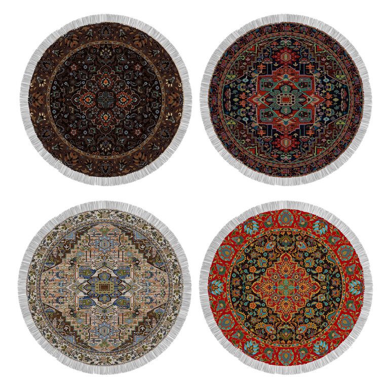 Circle Rug Vector Circle rug (185511) 3D model - Download 3D model Circle rug (185511 ...