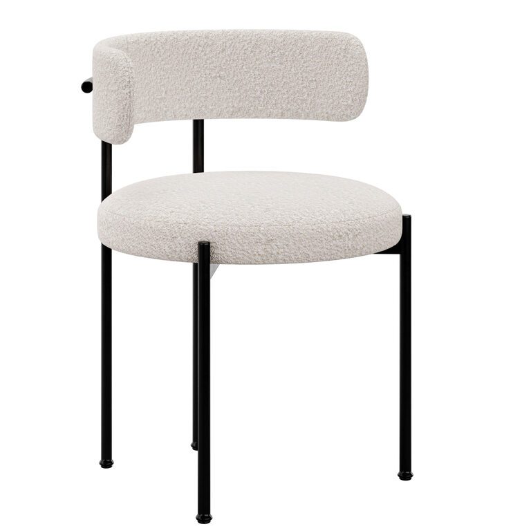 Chair Inesse Boucle Dining by cb2 (187734) 3D model - Download 3D model ...