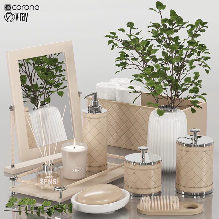 Bathroom accessories 07 (191816), 3d model 1