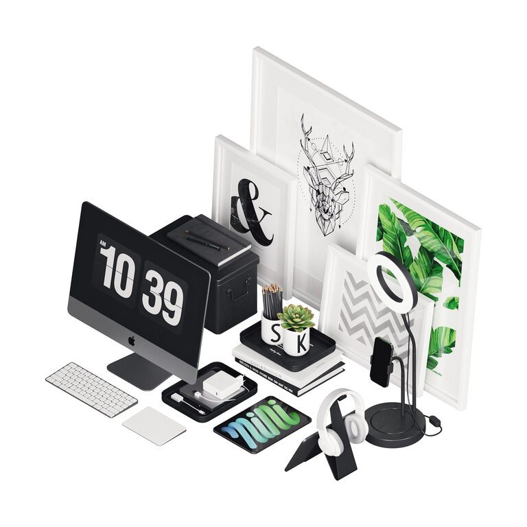 Nordic Office Decor (194025), 3d model 1
