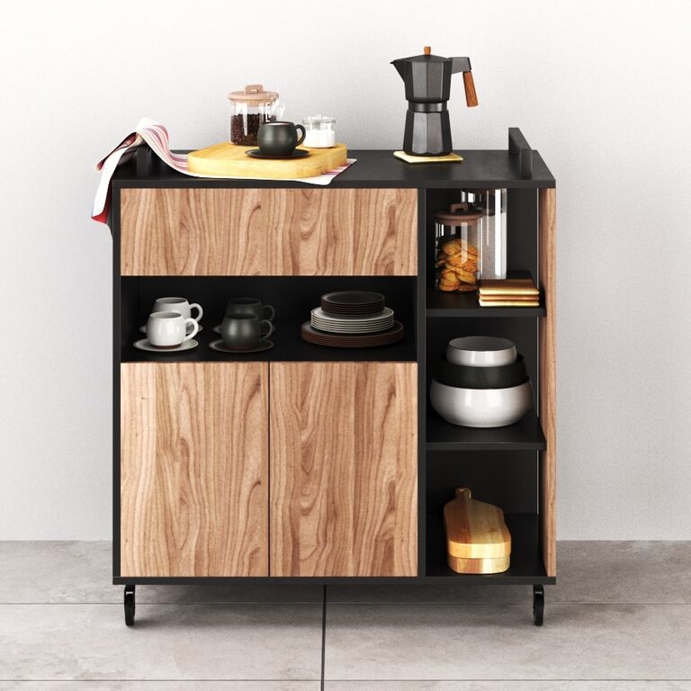Kitchen Cupboard with Zara Home Dinnerware Set (20473) 3D model