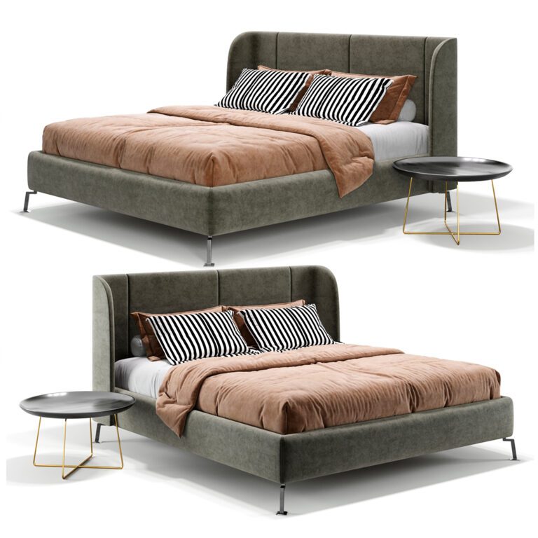 Ikea Tufjord Upholstered Bed (208946), 3d model 1