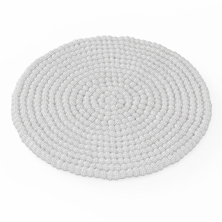 Ball of Wool Felt Rug (20925) 3D model - Download 3D model Ball of Wool ...