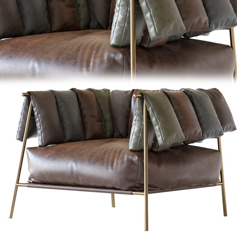 Tirella by Bonaldo Armchair (212919) 3D model - Download 3D model ...