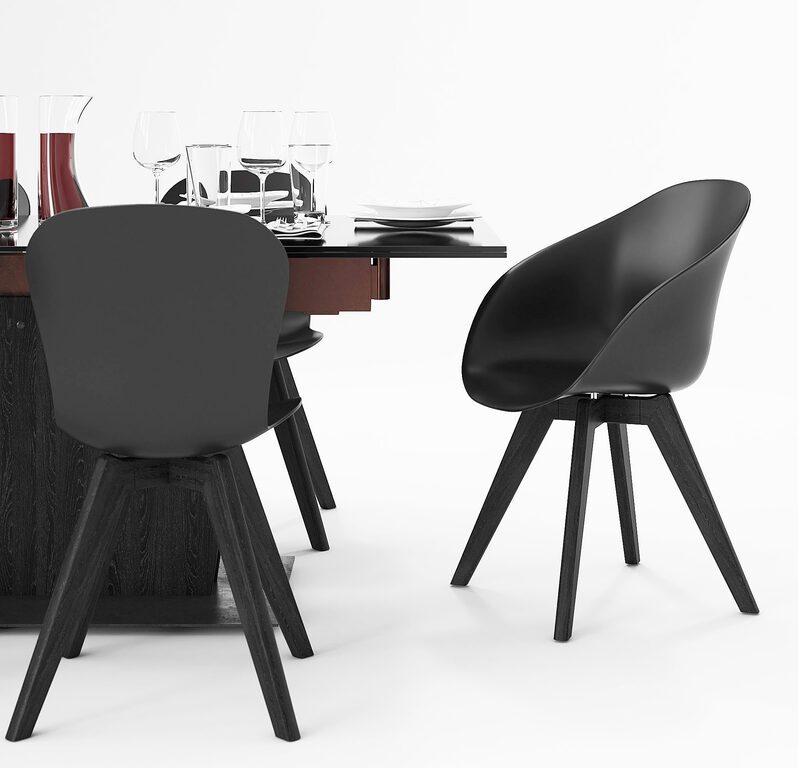 BoConcept Adelaide Chair and Monza Table (21947) 3D model