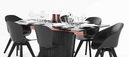 BoConcept Adelaide Chair and Monza Table (21947) 3D model