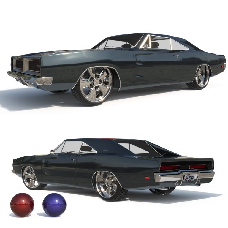 Doge charger 1969  (220135), 3d model 1