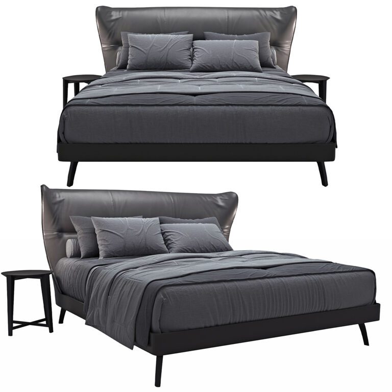 Mamy Blue Bed (220204), 3d model 1