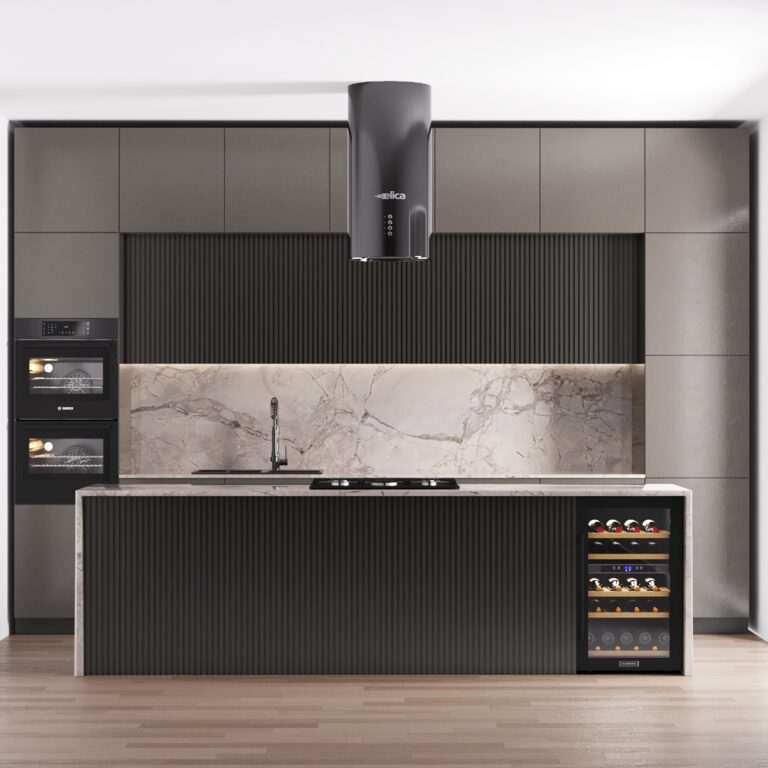 Modern kitchen with island 009 (222287), 3d model 1