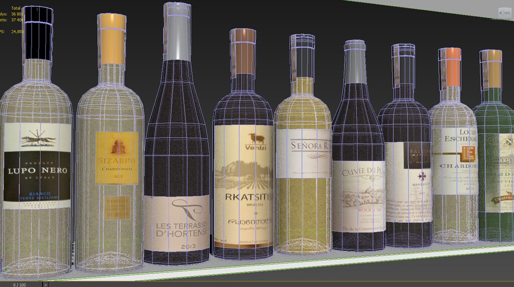 Bottles (22703) 3D model - Download 3D model Bottles (22703) | 22703 ...