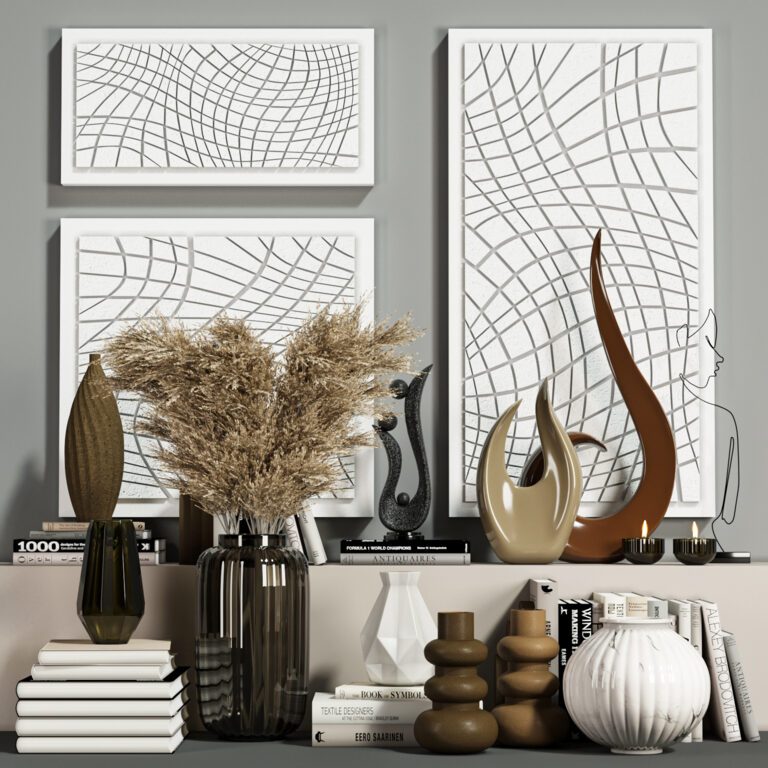 Decorative set Vol 001 (228404) 3D model - Download 3D model Decorative ...
