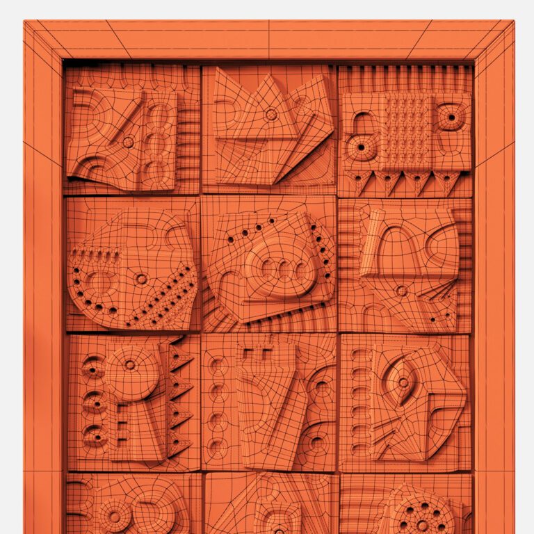 Panel decorative cube square n3 (245623) 3D model - Download 3D model ...