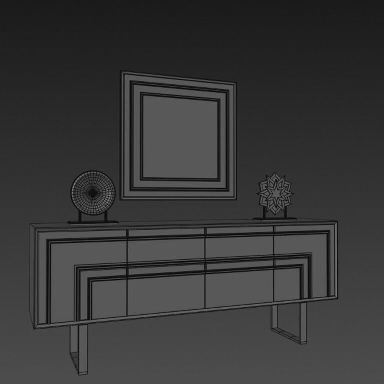 Lego Console Cabinet and mirror (245633) 3D model - Download 3D model ...