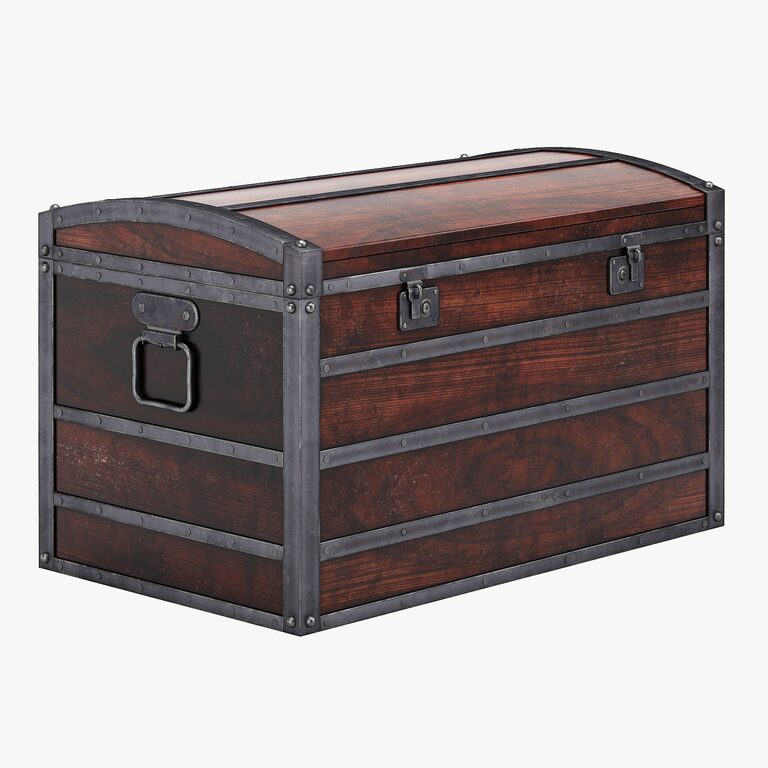 Wooden Chest (24827) 3D model - Download 3D model Wooden Chest (24827 ...