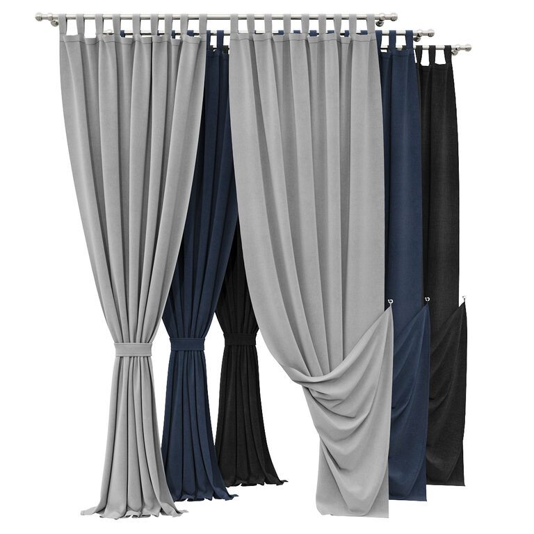 Curtains (24910), 3d model 1