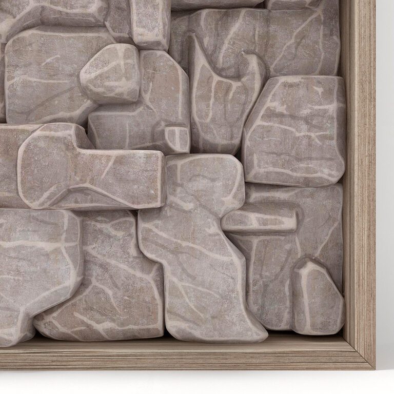 Stone Splinter Rock Panel Frame n1 (25203) 3D model - Download 3D model ...