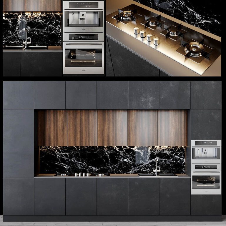 Modern Kitchen (25373), 3d model 1