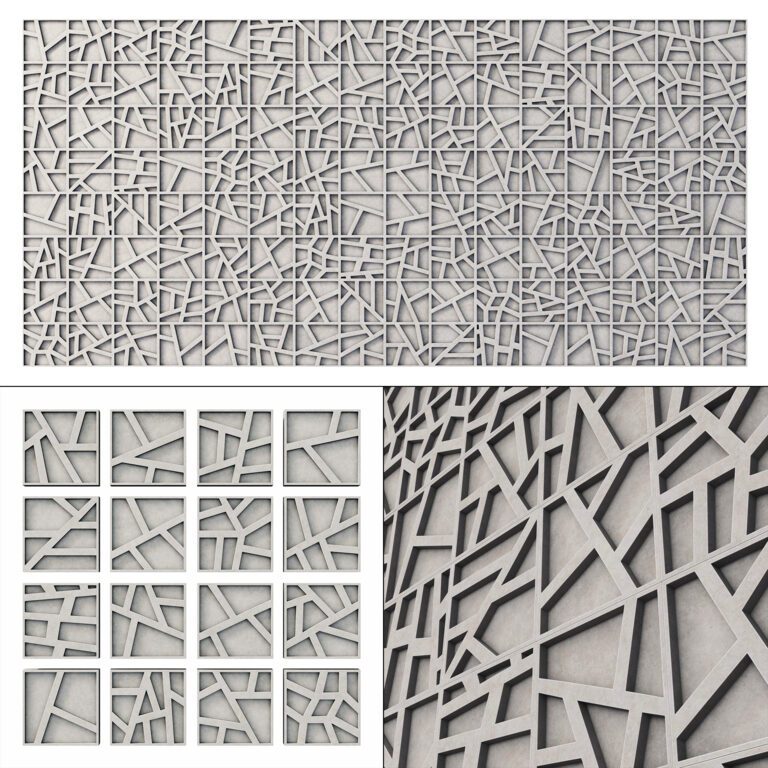 Tile concrete angle line n3 (254795) 3D model - Download 3D model Tile ...