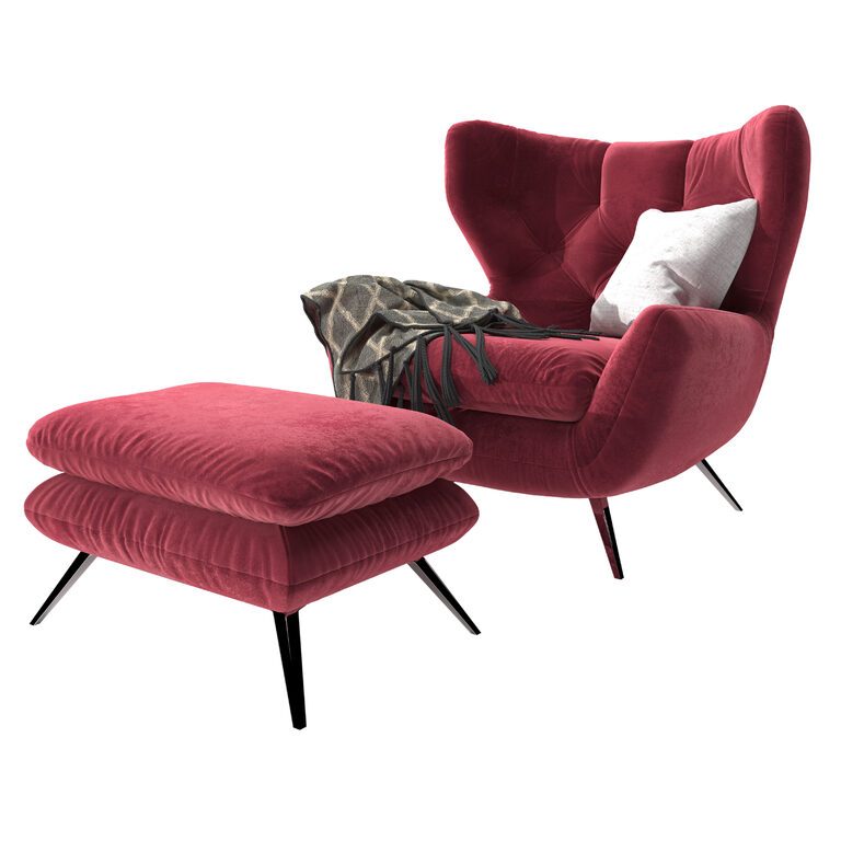 Armchair Sixty (25524), 3d model 1