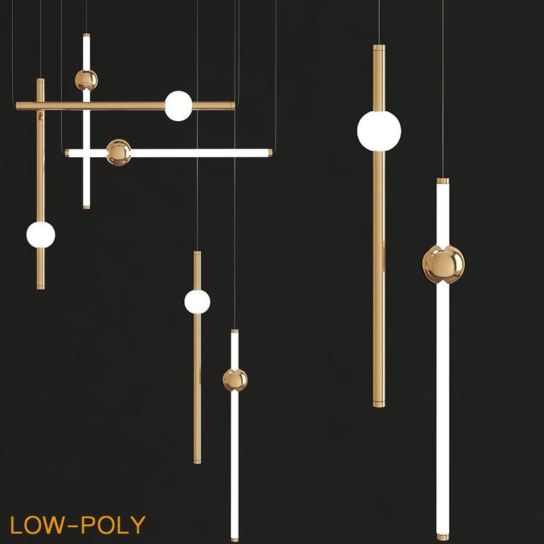 Orion Lee Broom chandelier (25866) 3D model - Download 3D model Orion ...