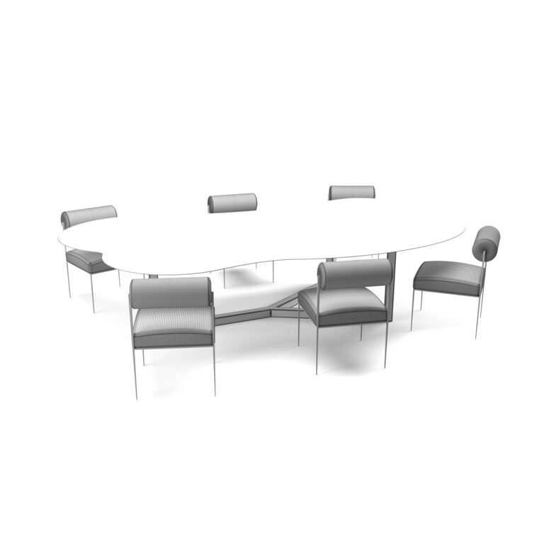 Hall Table and chair (259096) 3D model - Download 3D model Hall Table ...