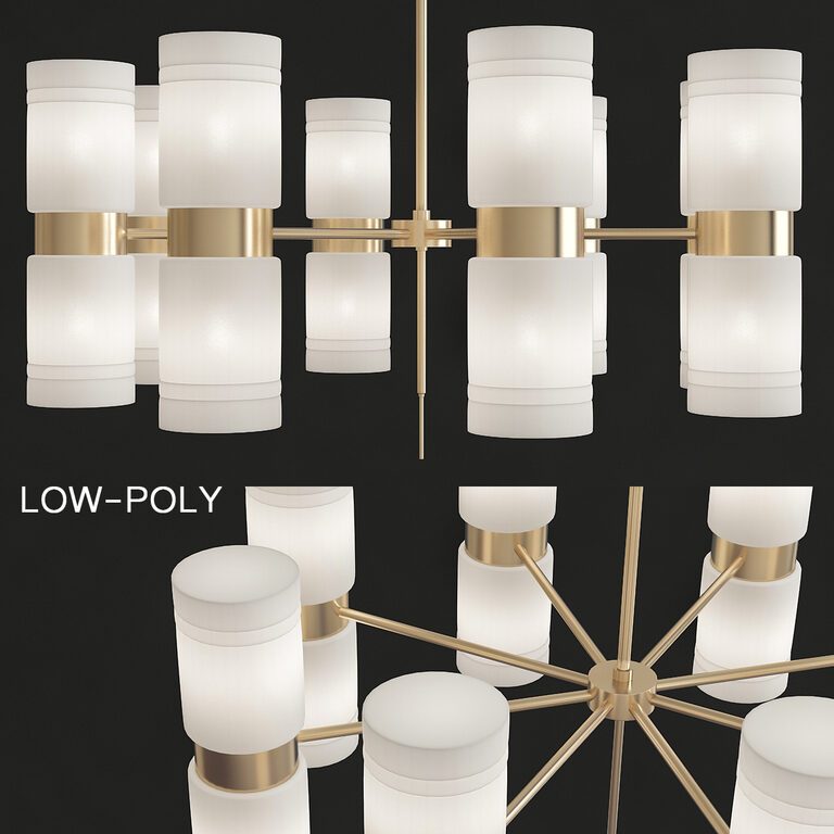 Hans-Agne Jakobsson Chandelier (25947), 3d model 1