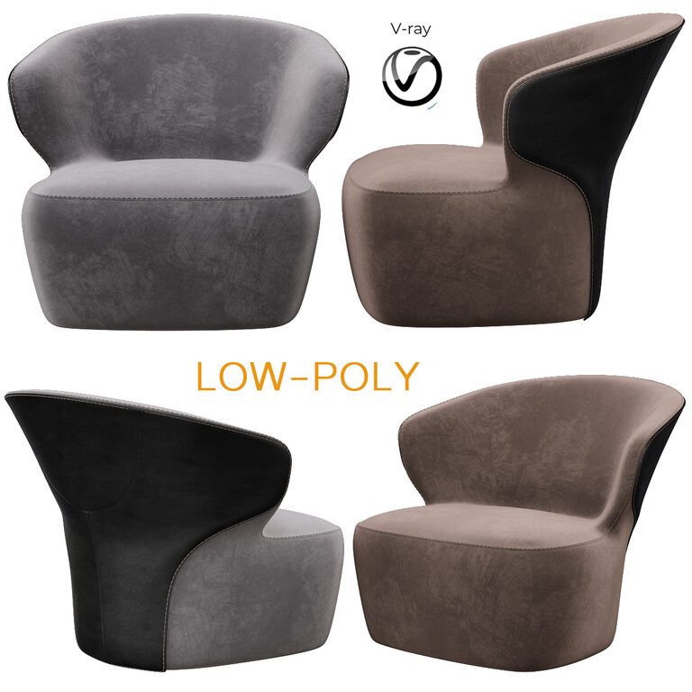 Armchair (27301), 3d model 1