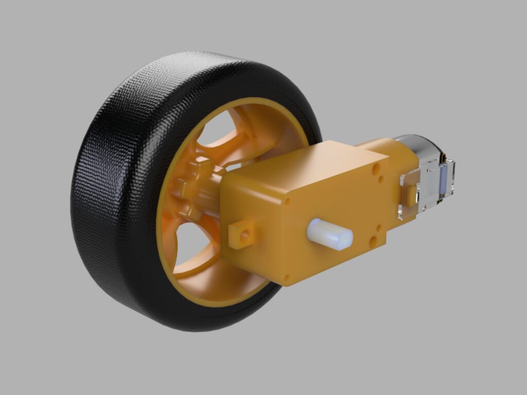 Tt Motor Types TT motor and wheel (282389) 3D model - Download 3D model TT motor and ...