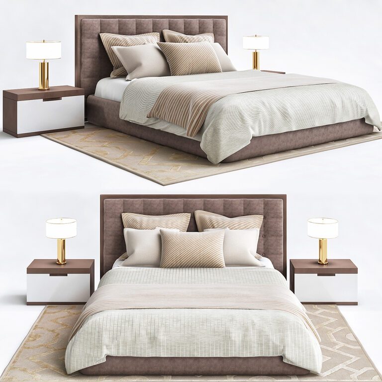 Mitchell Gold bedroom (30929), 3d model 1