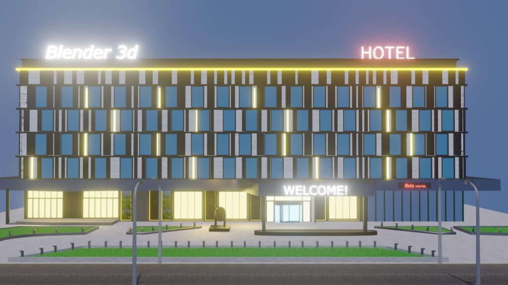 Hotel (310519), 3d model 1