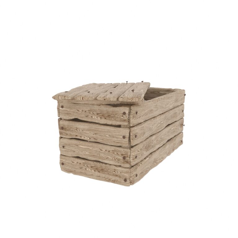 Wooden box (311504), 3d model 1