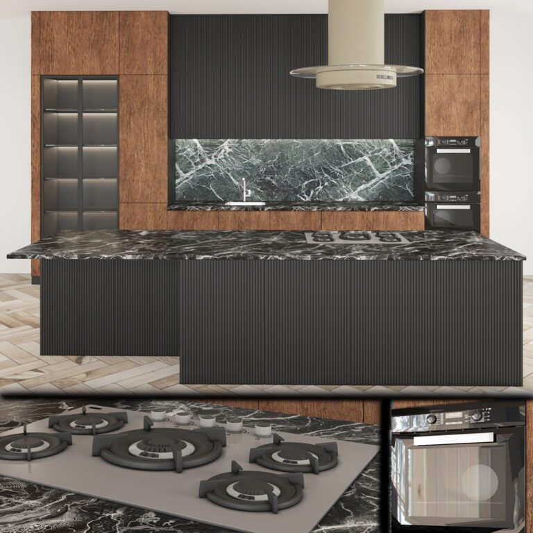 Кухня Modern 01 (316781), 3д модель 1