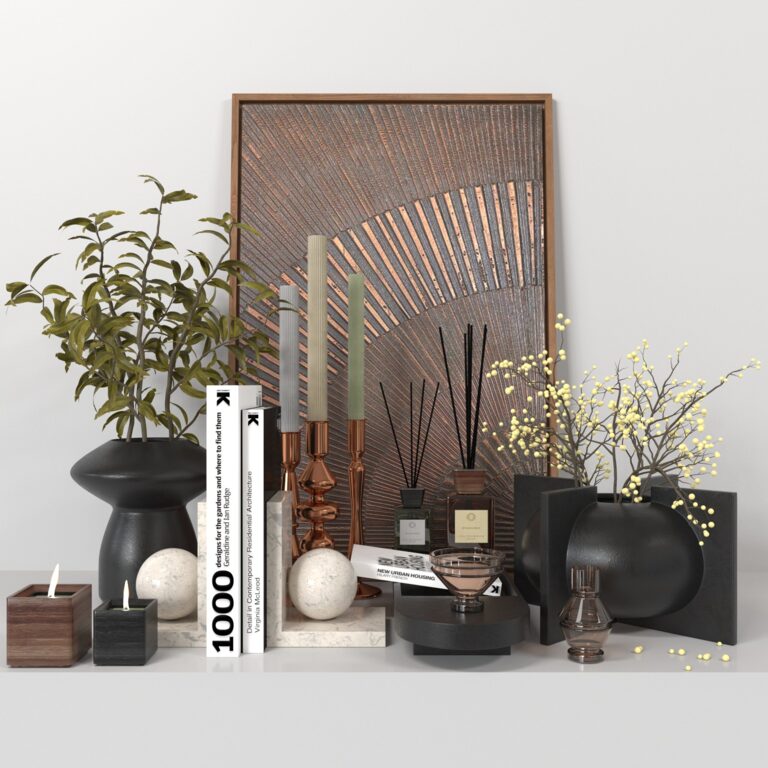 Decorative set 12 (316931) 3D model - Download 3D model Decorative set ...