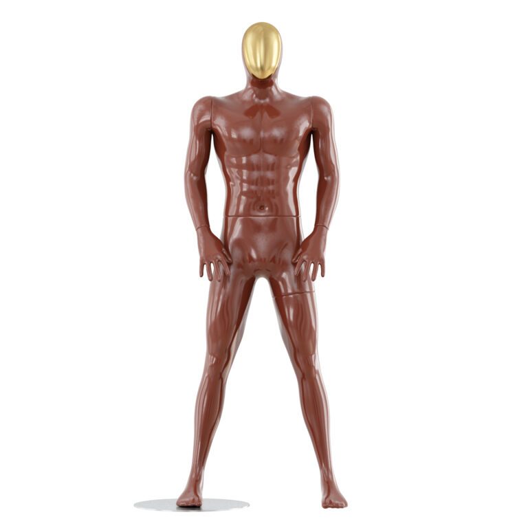 Golden face mannequin 164 (316976), 3d model 1