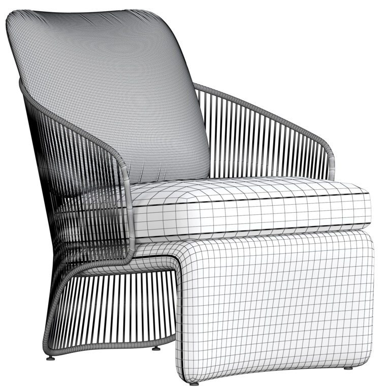 Collete Armchair (317345) 3D model - Download 3D model Collete Armchair ...