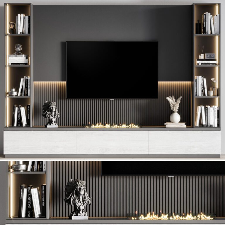 TV Wall 08 (317659) 3D model - Download 3D model TV Wall 08 (317659 ...