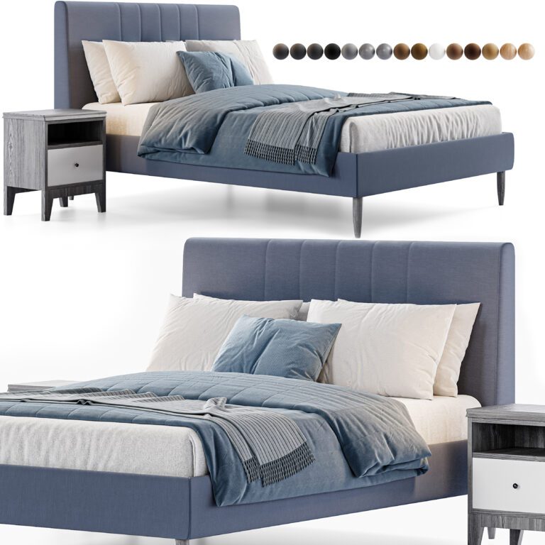 Bed Ikea Idanas (318037), 3d model 1
