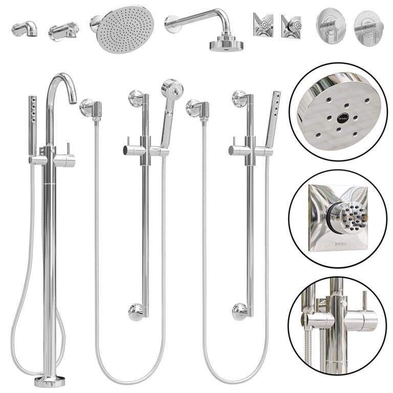Brizo bathroom odin faucet set 2 (318040) 3D model - Download 3D model ...