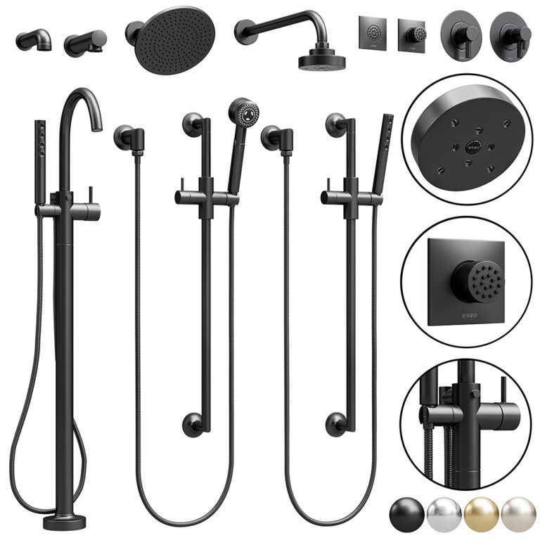 Brizo bathroom odin faucet set 2 (318040) 3D model - Download 3D model ...