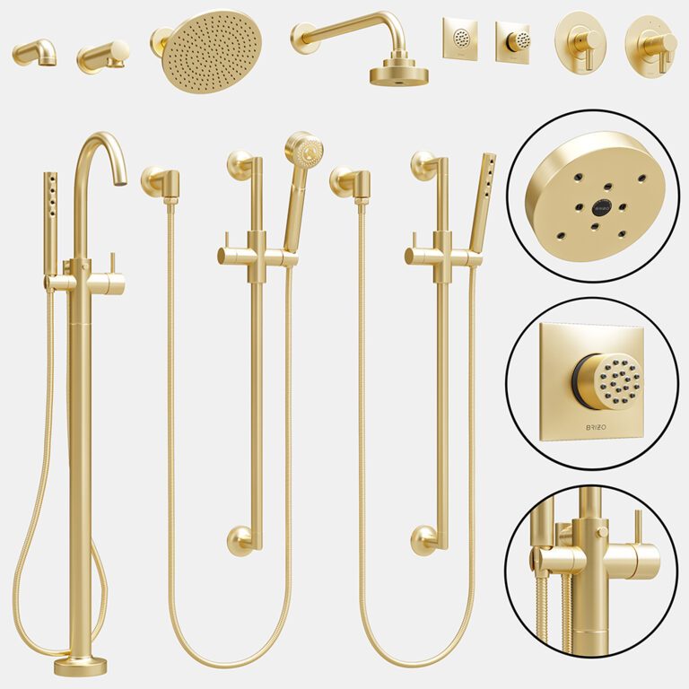 Brizo bathroom odin faucet set 2 (318040) 3D model - Download 3D model ...