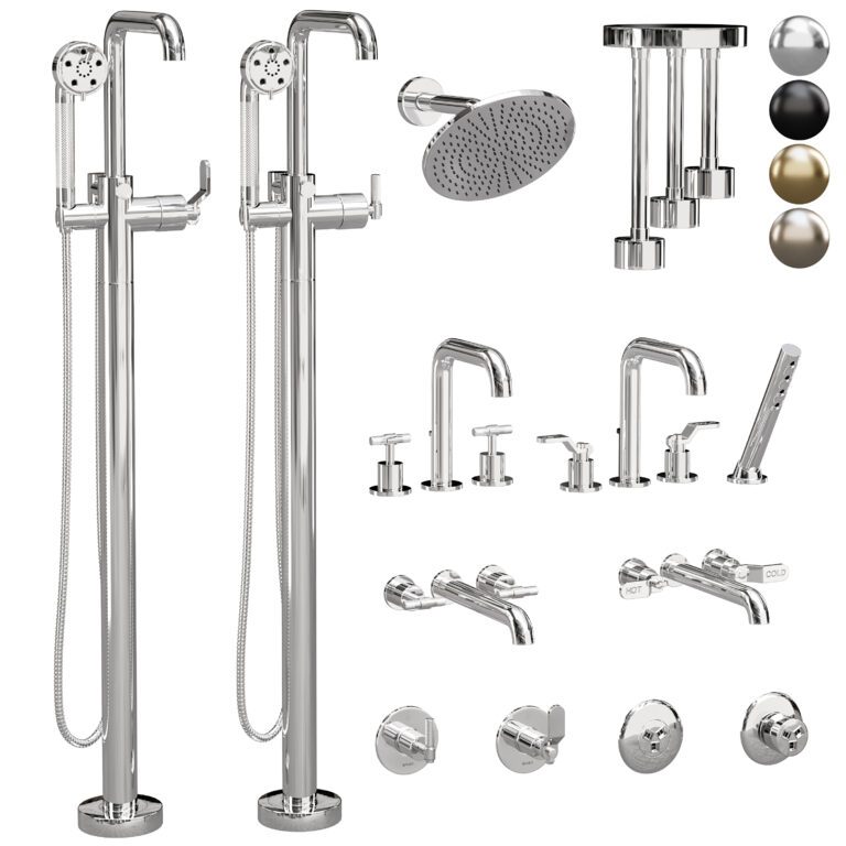 Brizo bathroom litze faucet set (318044) 3D model - Download 3D model ...