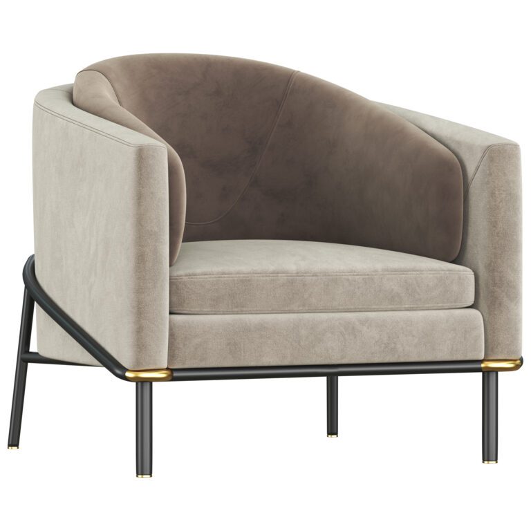 Fil noir Armchair (318544), 3d model 1