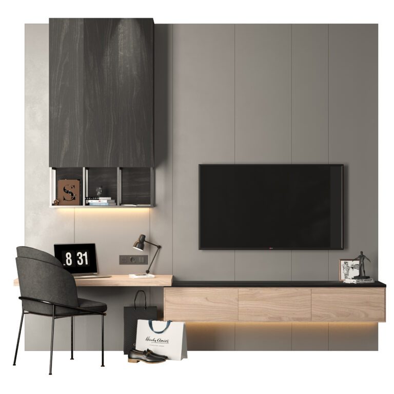 TV Wall Set 2 (318661), 3d model 1