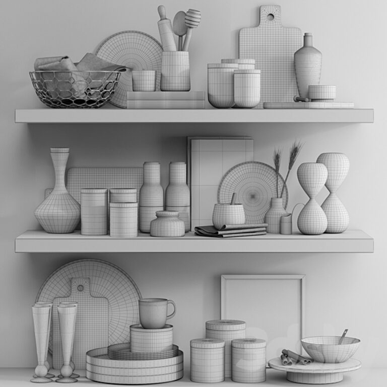 Other kitchen accessories 2 (318845) 3D model - Download 3D model Other ...