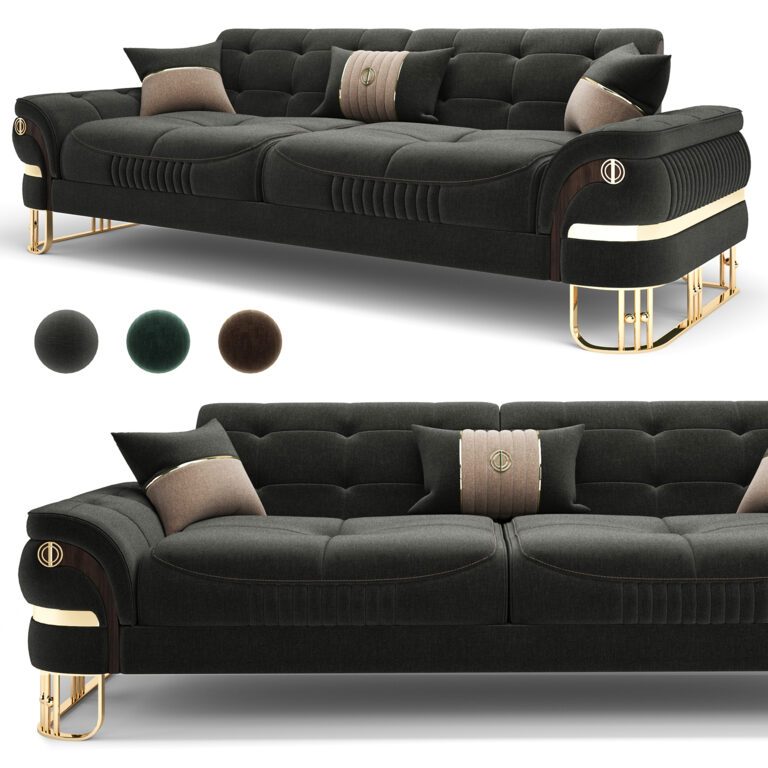 Apolet 3-Seat Sofa (320187), 3d model 1