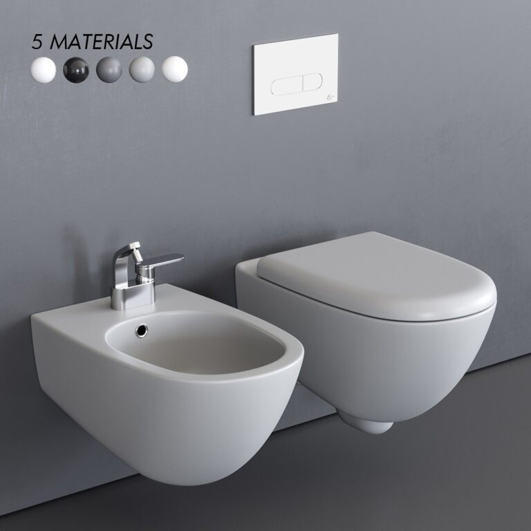 Ceramica Flaminia Spin Wall Hung WC (320345), 3d model 1