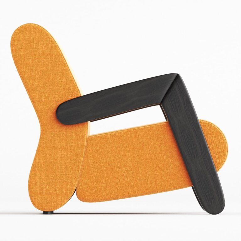 Modern BASE Easy Armchair (320383) 3D model - Download 3D model Modern ...
