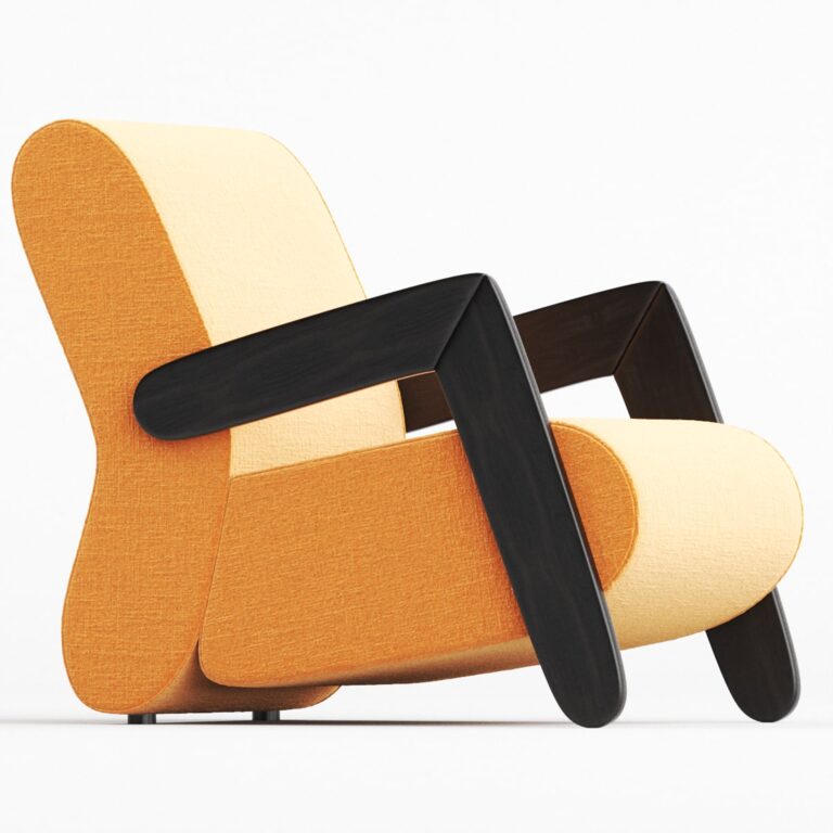 Modern BASE Easy Armchair (320383) 3D model - Download 3D model Modern ...